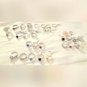 Lot of 35 New Rings